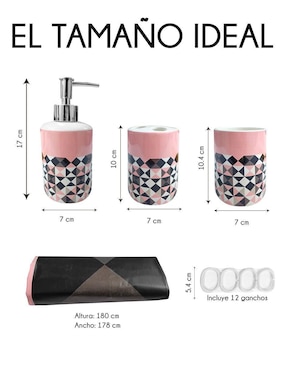 Juego de baño Red Velvet
