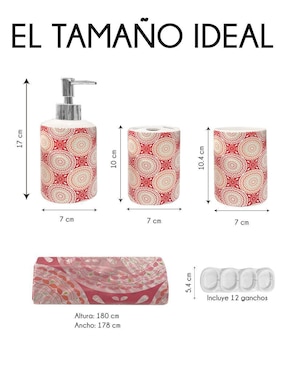 Juego de baño Red Velvet