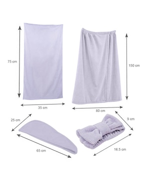 Set de toalla con gorro Bath Styles