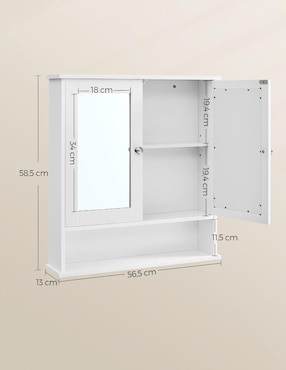 Set organizador de baño armable Songmics Home Siren