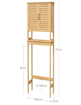 Repisa armable Songmics Home Bambou de bambú