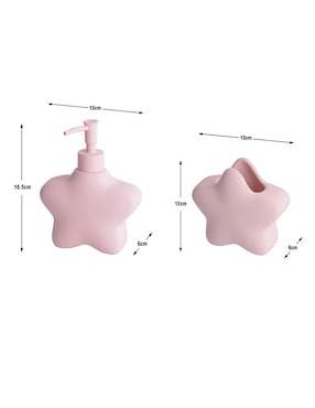 Juego de accesorios para baño Haus Kids Stars de cerámica 2 piezas