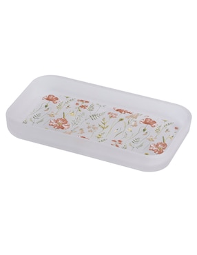 Charola Haus Flower Glass de vidrio