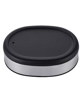 Jabonera Heuman Brand Silver de acero inoxidable