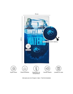 Toalla para baño Providencia Jurassic World Rebirth de poliéster infantil