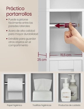 Estante de madera Songmics Home Shay MBTS018W01