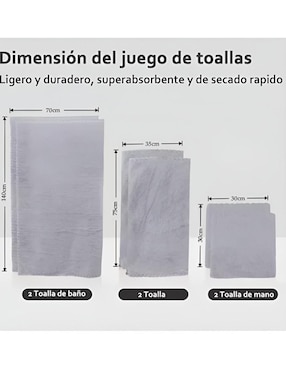 Set de toallas Xtellar de algodón orgánico adulto