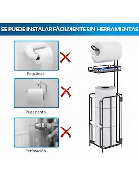Portarrollos de metal Xtellar 3 rollo