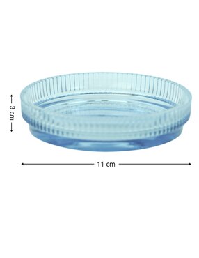 Jabonera Haus Ribbed de vidrio