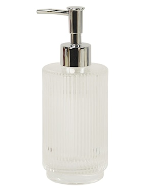 Dosificador jabon Haus Ribbed de vidrio