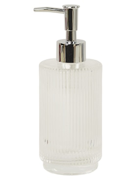 Dosificador jabon Haus Ribbed de vidrio
