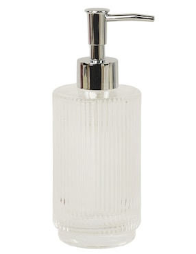 Dosificador jabon Haus Ribbed de vidrio