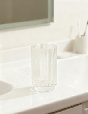 Vaso de baño Haus Ribbed de vidrio