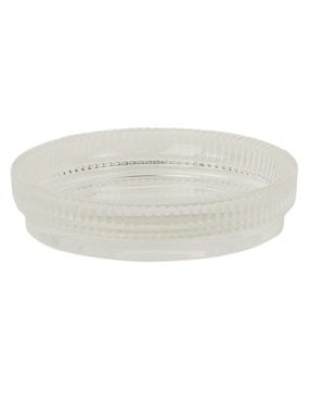 Jabonera Haus Ribbed de vidrio