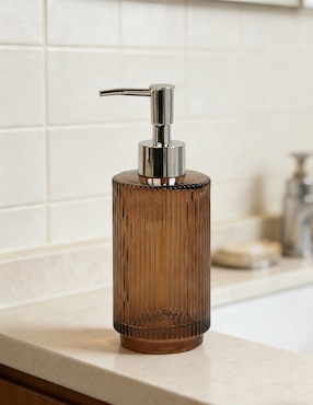 Dosificador jabón Haus Ribbed de vidrio