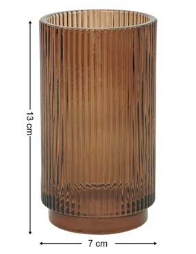 Vaso de baño Haus Ribbed de vidrio