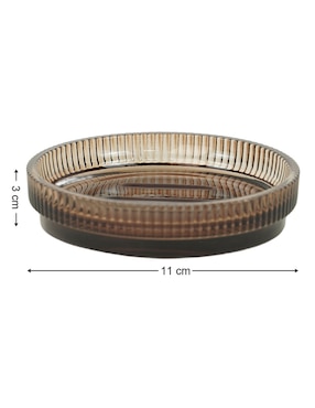 Jabonera Haus Ribbed de vidrio