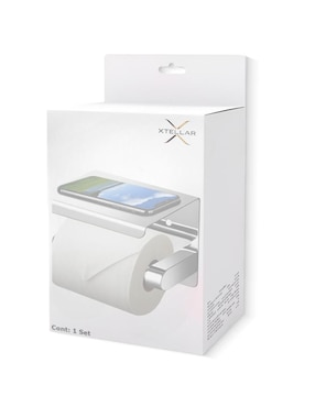 Portarrollos de acero inoxidable Xtellar 1 rollo