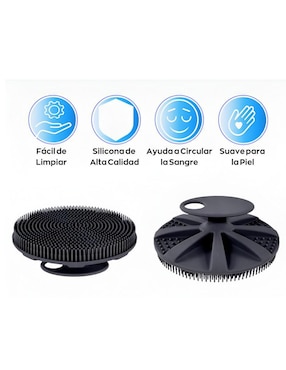 Cepillo para cuerpo y cuero cabelludo Xtellar de silicón