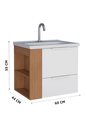 Mueble para baño armable Cozimax melamina