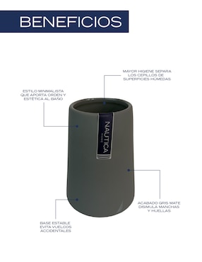 Vaso de baño Nautica Nautica Home de cerámica