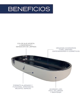 Charola Nautica Home de cerámica