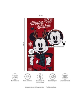 Toalla para baño Providencia Mickey de poliéster infantil