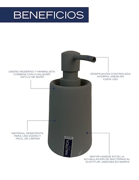 Dosificador jabón convencional Nautica de cerámica