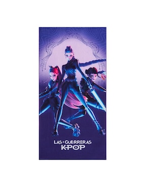 Toalla para baño Providencia Premium guerreras K-pop hunters de microfibra infantil