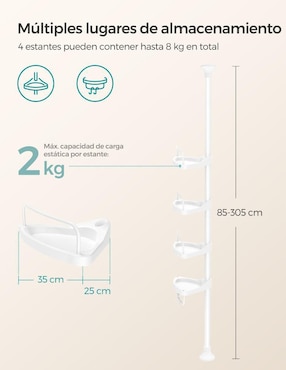 Juego de accesorios para baño Songmics Home Parson
