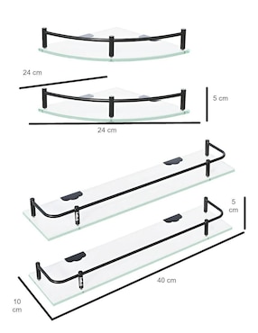 Set organizador de baño armable Lab.G