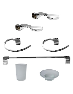 Juego de accesorios para baño Elite 7 piezas