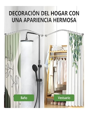 Cortinero de acero inoxidable Belug ajustable