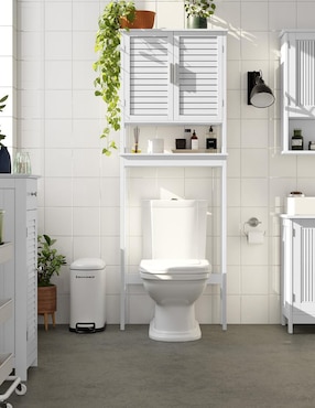 Repisa armable Songmics Home Bambou Toilet Storage de bambú