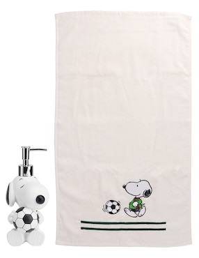 Set de dosificador Peanuts Snoopy Soccer Champion de resina 2 piezas