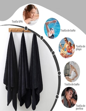 Set de toallas Belug de microfibra