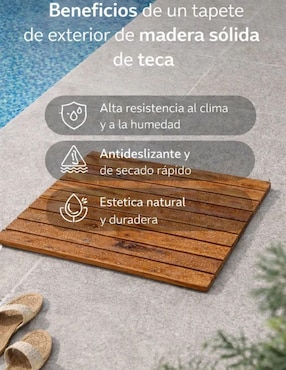 Tapete para baño B.Kind & Beyond Teca