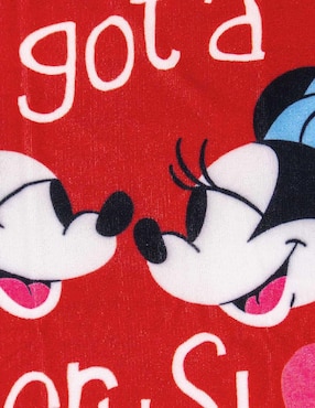 Toalla para baño Providencia Premium Amor Mickey & Minnie de microfibra