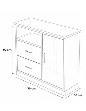 Mueble para baño Hogare melamina