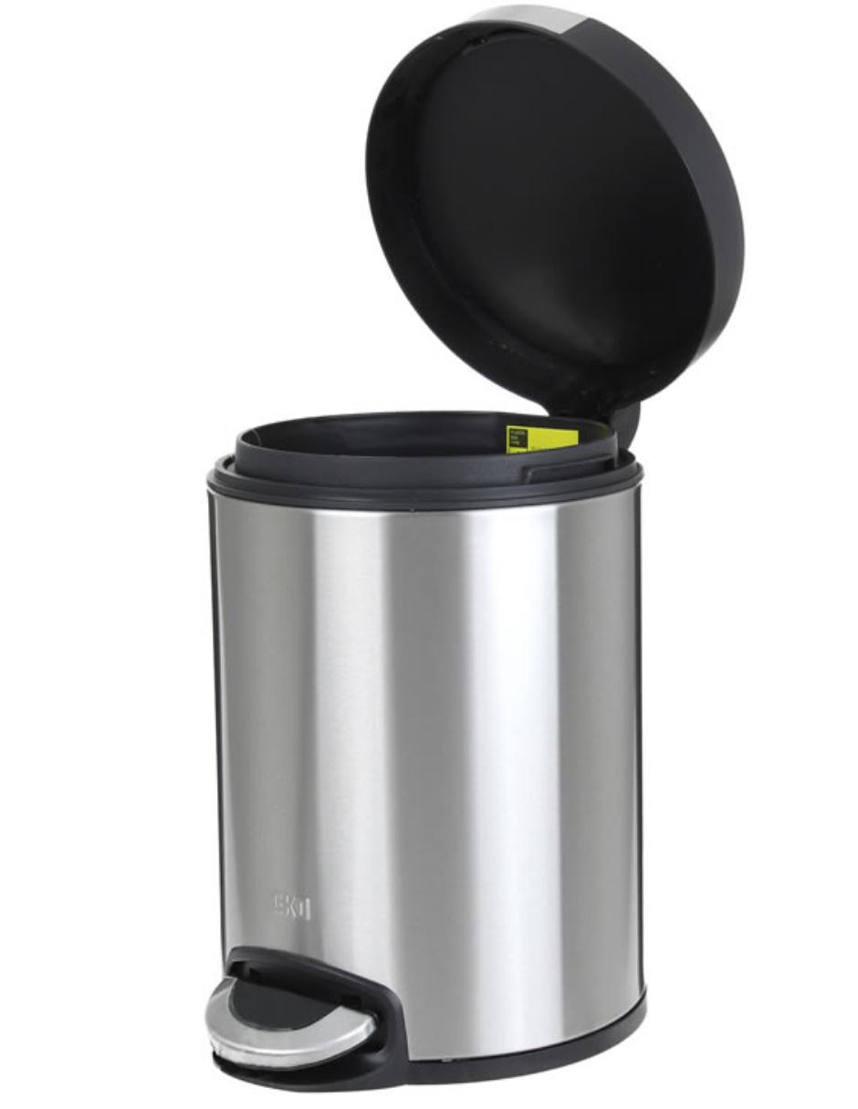 BOTE CON TAPA ARTISTIC 8L, 8 L, ACERO