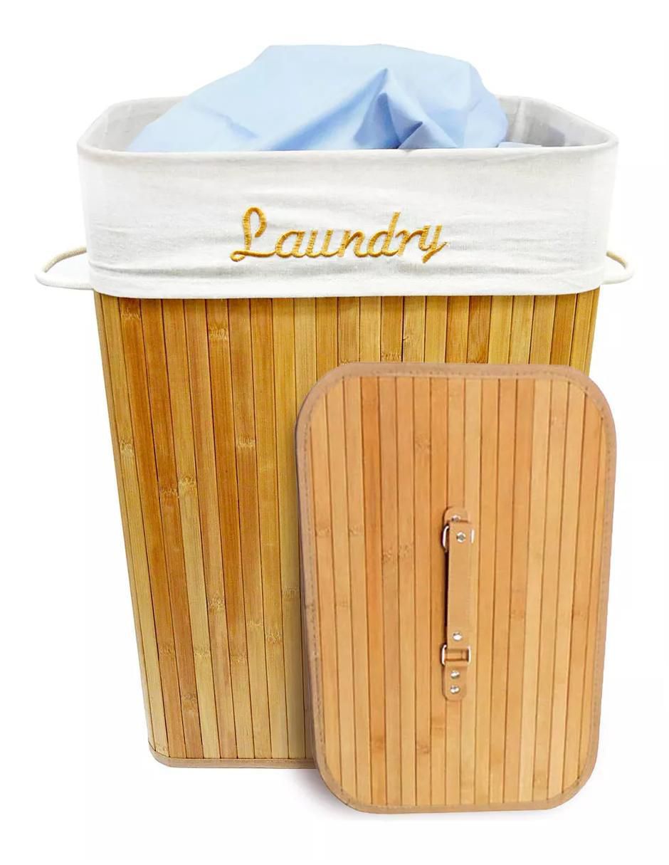 Cesto ropa para ropa de bambú 5