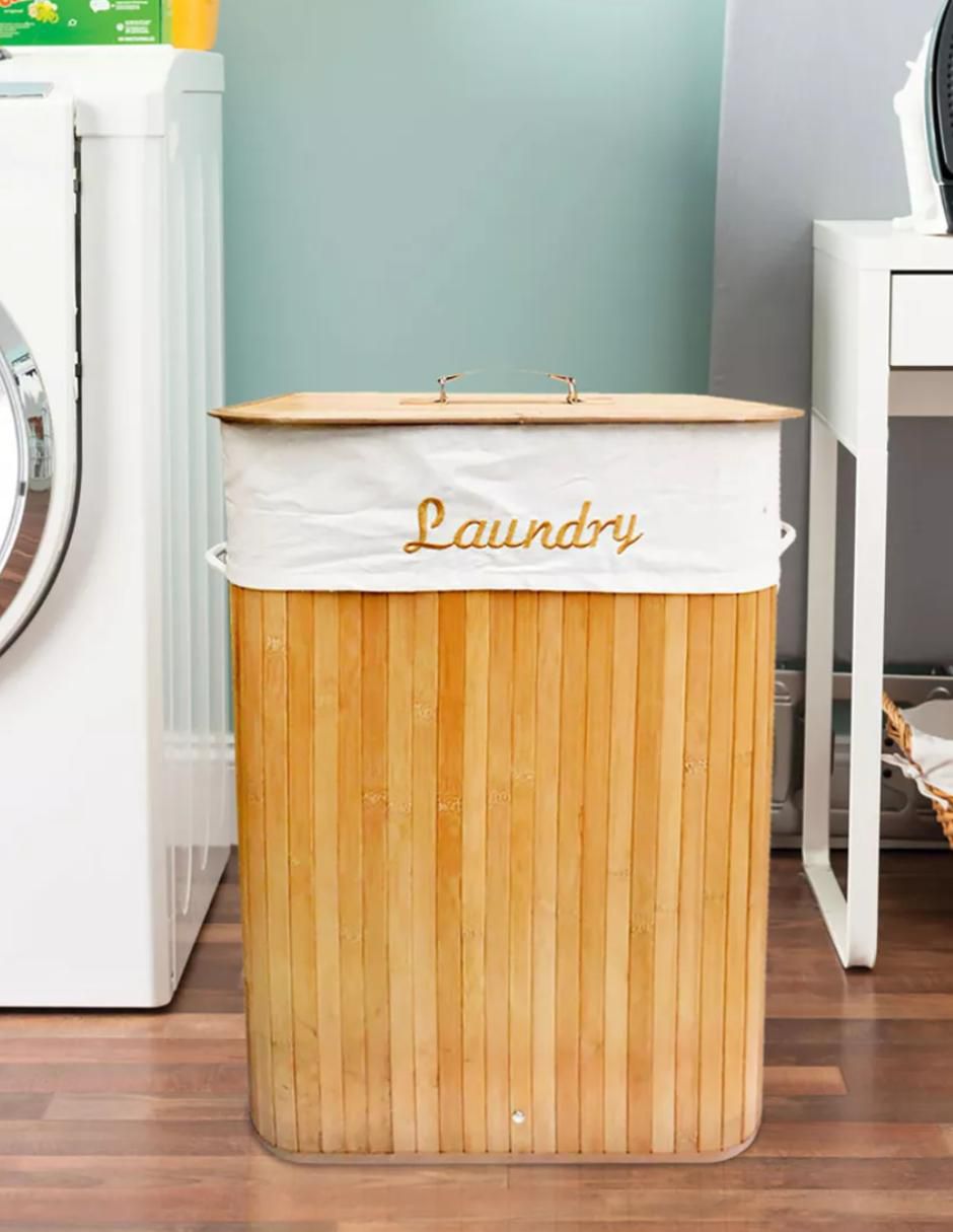 Cesto ropa para ropa de bambú 7