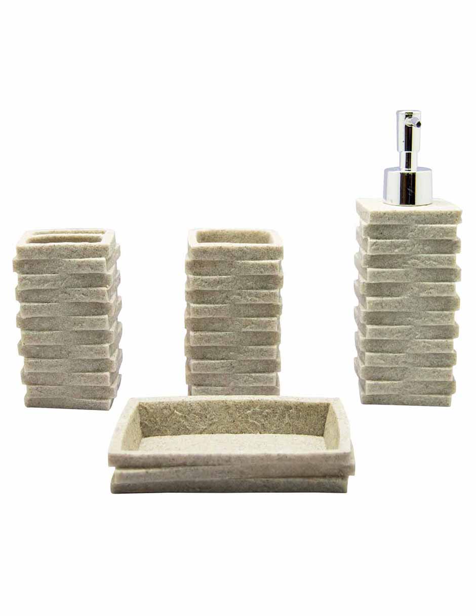 Set de baño 4 piezas Good & Good 1