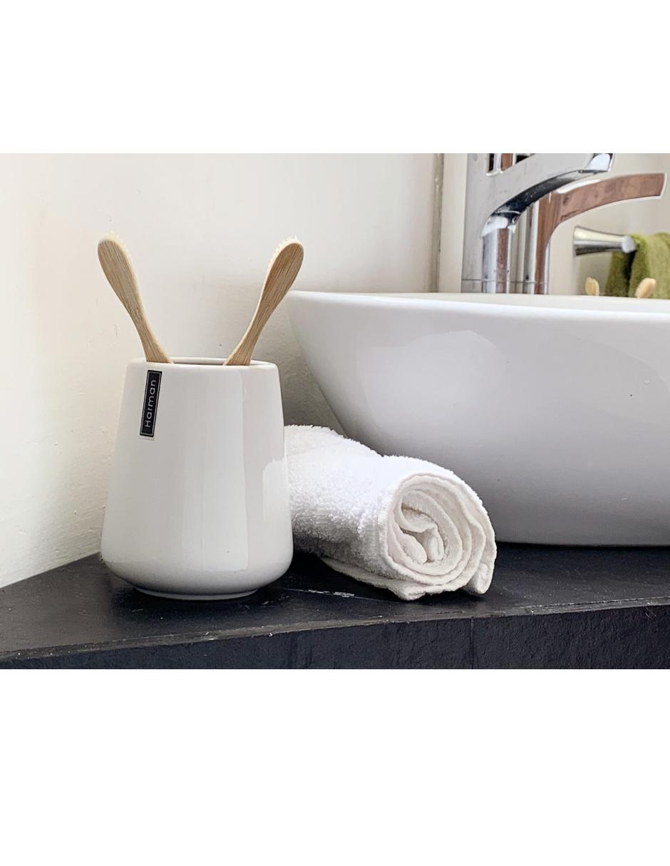 Vaso contenedor de baño DWEL blanco 4