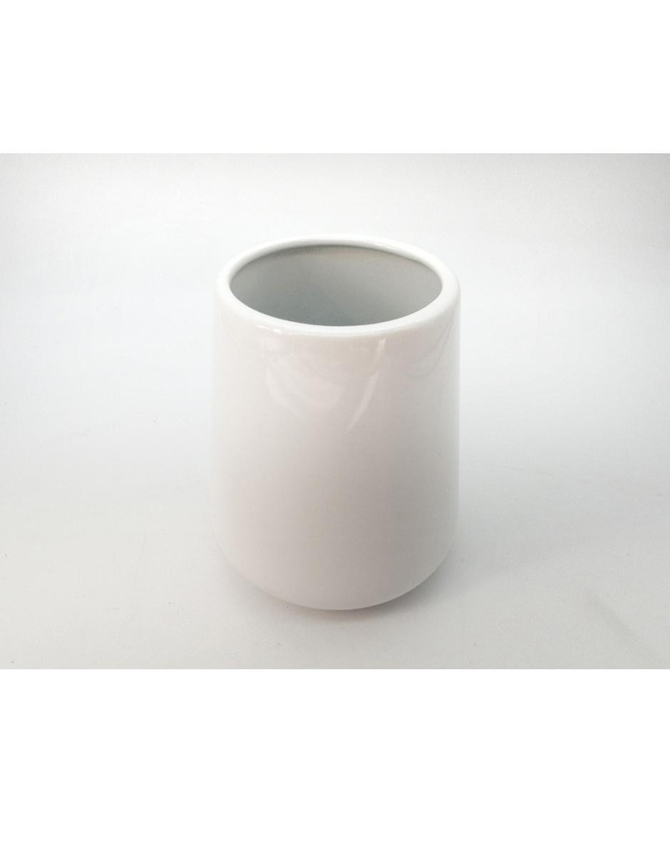 Vaso contenedor de baño DWEL blanco 7