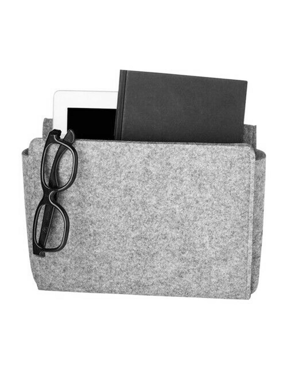 Organizador para cama de fieltro en color gris 6