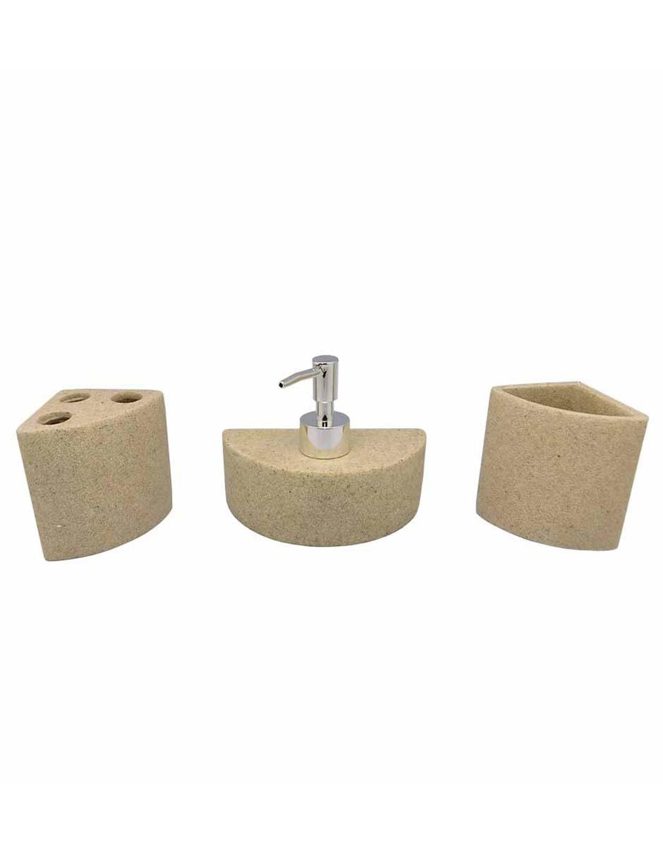 Set de Baño Acabado de Resina