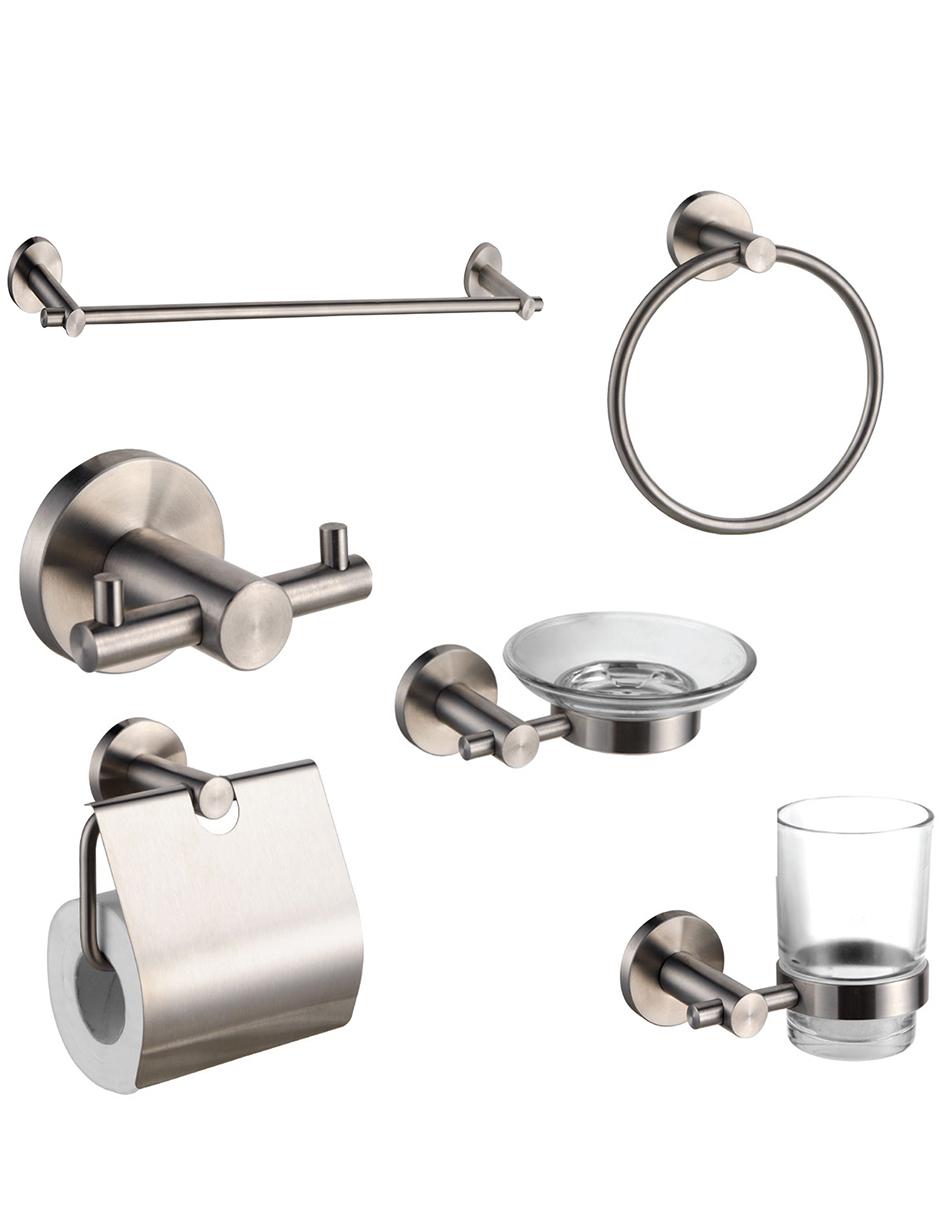 Set baño empotrable 6 piezas