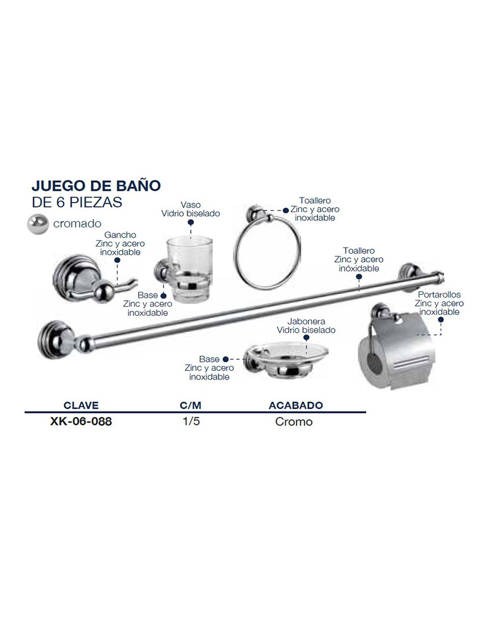 Set baño empotrable 4 piezas 2