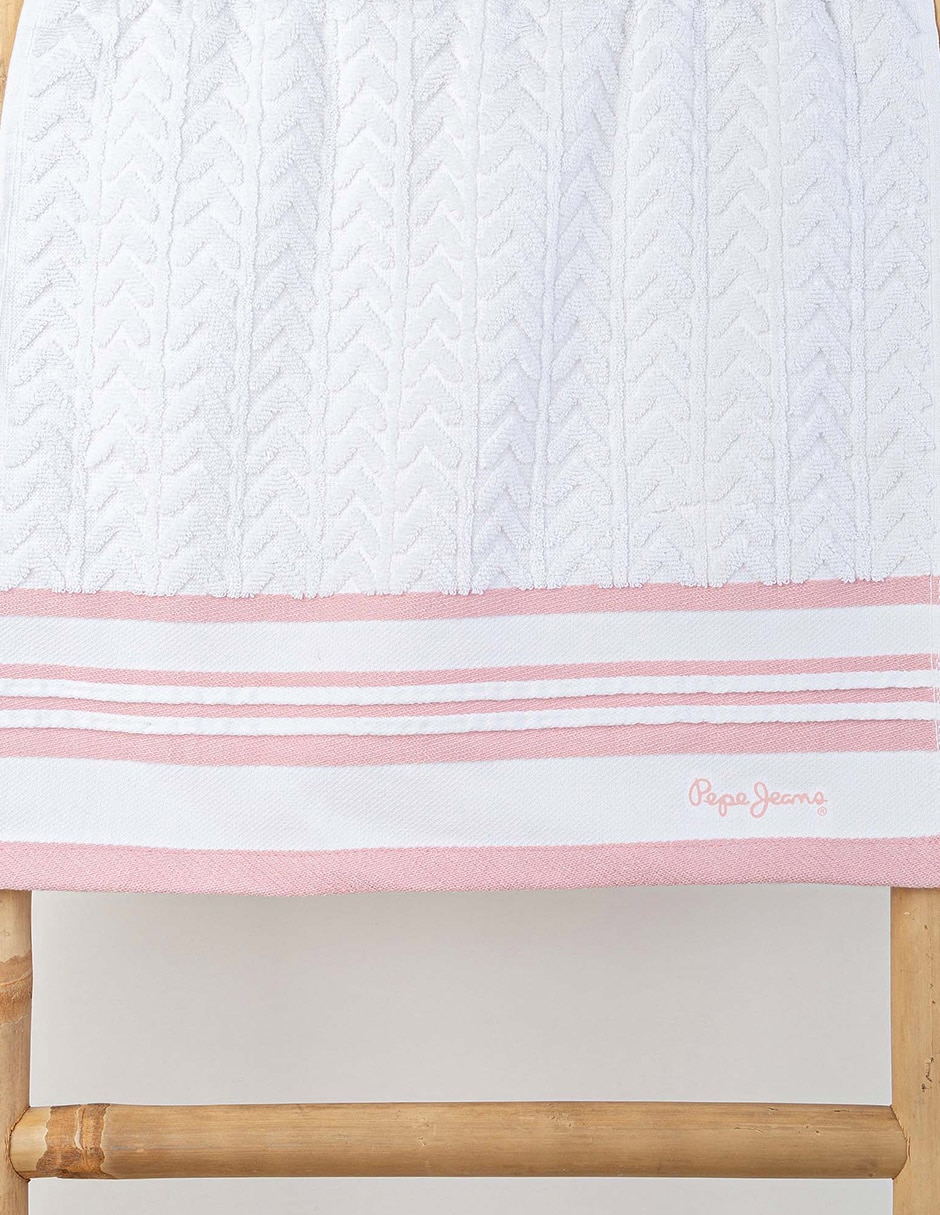 TOALLA DE BAÑO BAKE, MANOS, ROSA CLARO